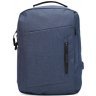 Синій місткий текстильний рюкзак з фіксацією на блискавичну застібку Monsen (19401) - 1