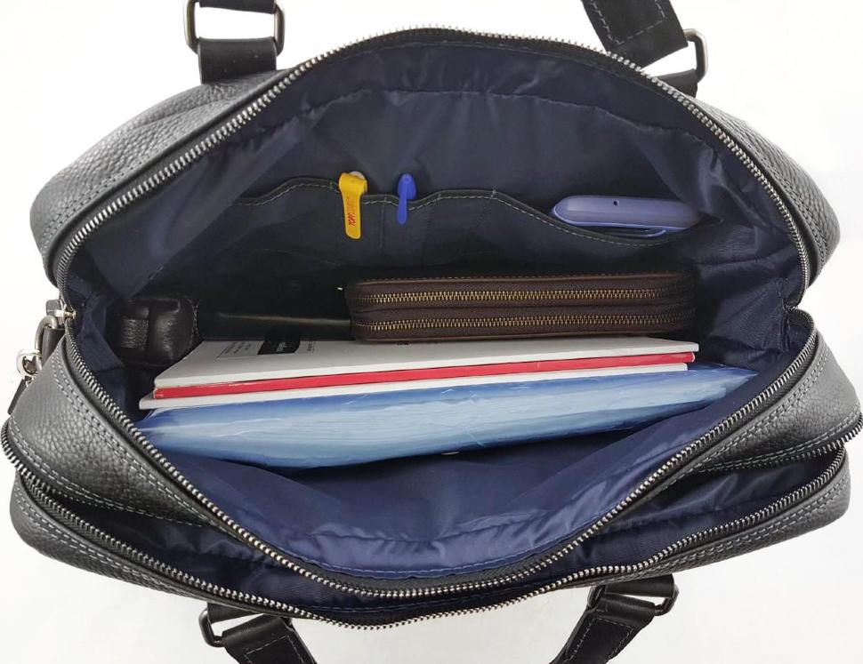 Зручна велика чоловіча сумка з двома ручками і плечовим ременем VATTO (11856)