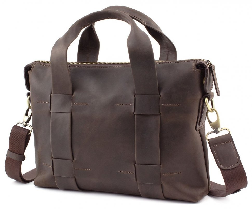 Мужская винтажная сумка из натуральной кожи VATTO (11955)