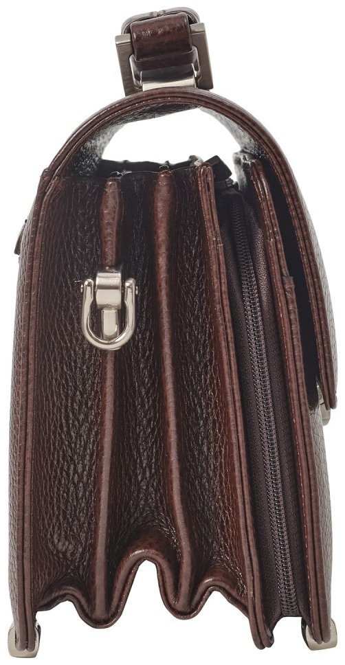 Классическая барсетка из натуральной кожи флотар Desisan 107014 коричневый modnotak фото №3