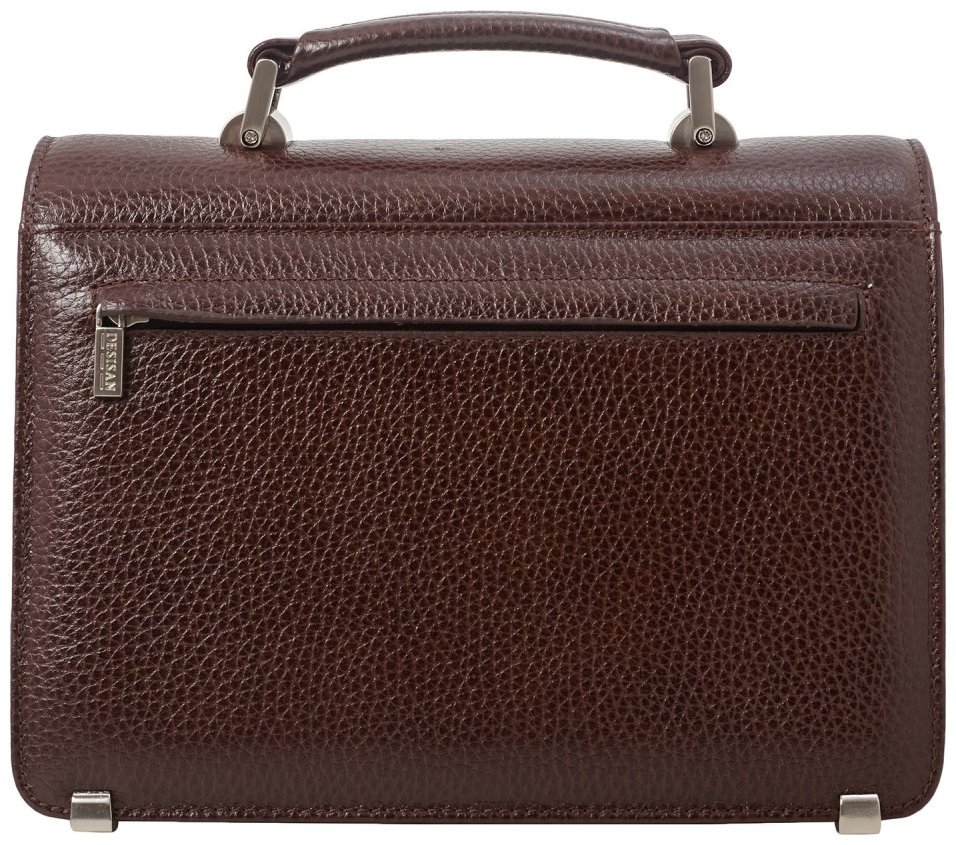 Классическая барсетка из натуральной кожи флотар Desisan 107014 коричневый modnotak фото №4
