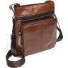 Мужская сумка-планшет коричневого цвета на молнии Keizer (21356) - 1