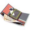 Різнобарвний жіночий гаманець компактного розміру з натуральної шкіри на магніті ST Leather 1767214 - 7