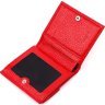 Червоний жіночий гаманець із натуральної шкіри на кнопці KARYA (2421316) - 3