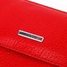 Червоний жіночий гаманець із натуральної шкіри на кнопці KARYA (2421316) - 5