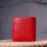 Червоний жіночий гаманець із натуральної шкіри на кнопці KARYA (2421316) - 8