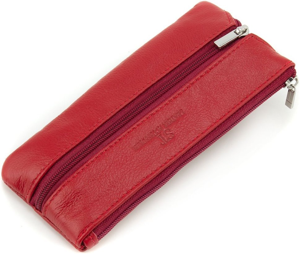 Велика жіноча ключниця із натуральної шкіри червоного кольору ST Leather 1767314