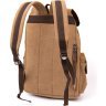 Светло-коричневый туристический рюкзак большого размера из текстиля Vintage (20610)  - 2