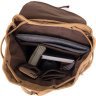 Светло-коричневый туристический рюкзак большого размера из текстиля Vintage (20610)  - 3