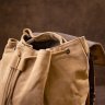 Светло-коричневый туристический рюкзак большого размера из текстиля Vintage (20610)  - 10