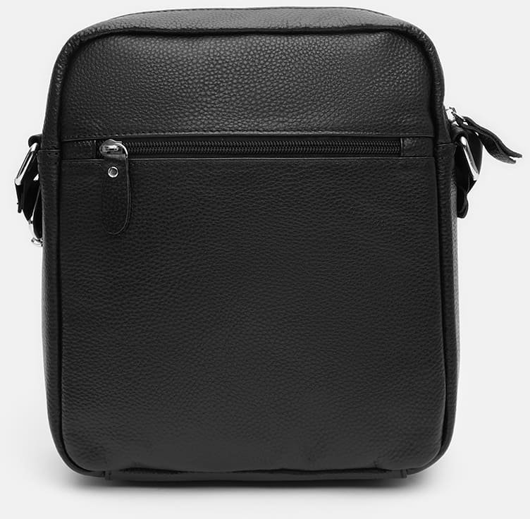 Классическая мужская кожаная сумка-планшет черного цвета Keizer (22073)