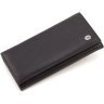 Чорний жіночий гаманець із натуральної зернистої шкіри з навісним клапаном ST Leather 1767414 - 3