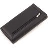 Чорний жіночий гаманець із натуральної зернистої шкіри з навісним клапаном ST Leather 1767414 - 4