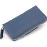 Синий кожаный женский кошелек с блоком для карт Karya 67514 - 4