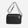 Невелика жіноча тканинна сумка-кроссбоді чорного кольору Confident 77614 - 6