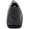 Чорна жіноча сумка-трапеція з натуральної шкіри з ланцюжком Grande Pelle 67814 - 4
