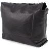 Черная женская сумка-трапеция из натуральной кожи с цепочкой Grande Pelle 67814 - 5
