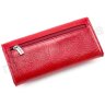 Лаковый кожаный кошелек красного цвета KARYA (1064-074) - 7