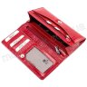Лаковий шкіряний гаманець червоного кольору KARYA (1064-074) - 5