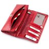 Лаковый кожаный кошелек красного цвета KARYA (1064-074) - 3