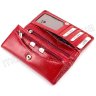 Лаковий шкіряний гаманець червоного кольору KARYA (1064-074) - 6