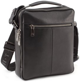 Мужская кожаная сумка на два отделения с ручкой H.T Leather (10156)