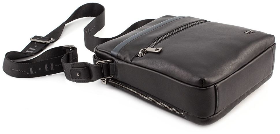 Мужская кожаная сумка на два отделения с ручкой H.T Leather (10156)