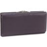Большой женский кожаный кошелек фиолетового цвета с вместительной монетницей Marco Coverna 68614 - 1