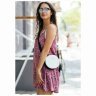 Кругла жіноча сумка-кроссбоді із натуральної шкіри чорно-білого кольору BlankNote Tablet 78614  - 9