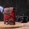 Фирменный женский кошелек из натуральной фактурной кожи под змею CANPELLINI (2421605) - 9