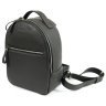 Городской женский рюкзак-сумка из фактурной кожи в цвете графит BlankNote Groove S 79014 - 2