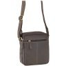 Кожаная мужская сумка-планшет коричневого цвета в стиле винтаж Visconti 69114 - 1