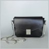 Жіноча шкіряна сумочка чорного кольору на ланцюжку BlankNote Yoko 79114 - 4