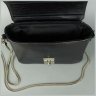 Жіноча шкіряна сумочка чорного кольору на ланцюжку BlankNote Yoko 79114 - 6