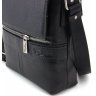 Чоловіча сумка-планшет з добротної натуральної шкіри чорного кольору Tom Stone (10995) - 5