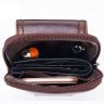 Поясная сумка-чехол для смартфона в коричневом цвете из натуральной кожи Bull (T1398) - 6