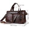 Добротная мужская сумка крупного размера из натуральной коричневой кожи VINTAGE STYLE (14243) - 2