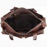 Добротна чоловіча сумка великого розміру з натуральної коричневої шкіри VINTAGE STYLE (14243) - 10