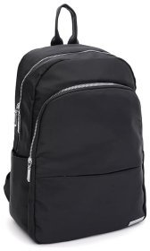 Жіночий місткий рюкзак з текстилю чорного кольору Monsen 71815