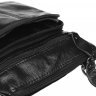 Мужская удобная сумка через плечо из натуральной кожи черного цвета Keizer (15665) - 6