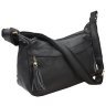 Недорогая женская кожаная сумка черного цвета на плечо Borsa Leather (15702) фото №1 Недорогая женская кожаная сумка черного цвета на плечо Borsa Leather (15702) modnotak фото - 1