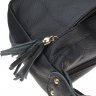 Недорогая женская кожаная сумка черного цвета на плечо Borsa Leather (15702) - 5