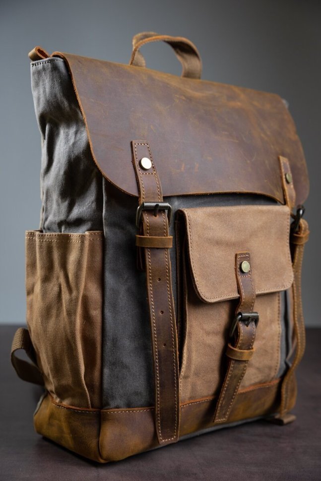 Дорожній комбінований рюкзак середнього розміру Vintage (20113)