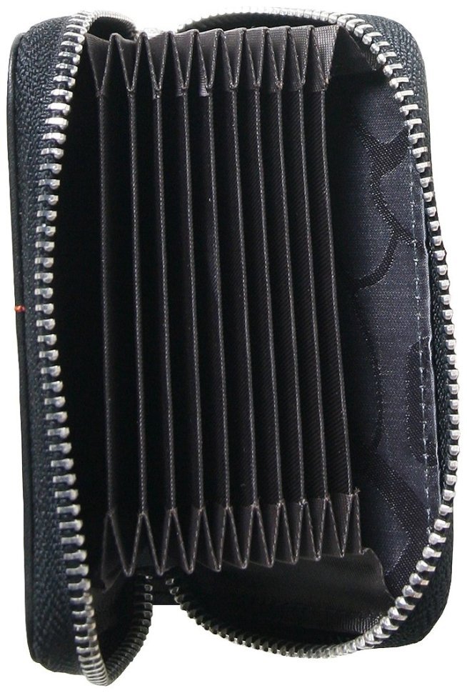 Картхолдер на молнии Beverly Hills из натуральной кожи Vip Collection 102515 (черный) modnotak фото №5