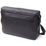 Мужская сумка-мессенджер из натуральной итальянской кожи в черном цвете Tony Perotti 103315 modnotak фото - 2