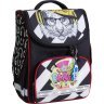 Чорний шкільний каркасний рюкзак із текстилю з принтом Bagland 53315 - 1