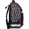 Чорний шкільний каркасний рюкзак із текстилю з принтом Bagland 53315 - 4