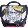 Черный школьный каркасный рюкзак из текстиля с принтом Bagland 53315 - 6
