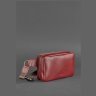 Женская бордовая сумка на пояс из натуральной кожи BlankNote Dropbag Mini (12711) - 4