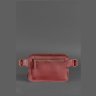 Женская бордовая сумка на пояс из натуральной кожи BlankNote Dropbag Mini (12711) - 5